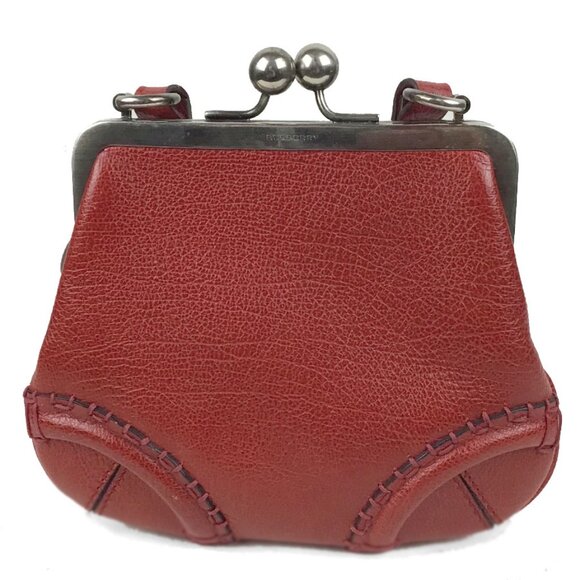 BURBERRY Vintage Red Kiss Lock Mini Crossbody - Picture 3 of 14